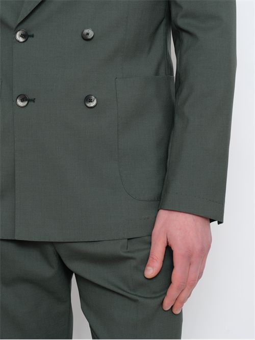 Abito Doppiopetto Uomo Verde Nuvola Drop Otto in Fresco Lana Stretch Sfoderato MANUEL RITZ | 3832A3738 25000038